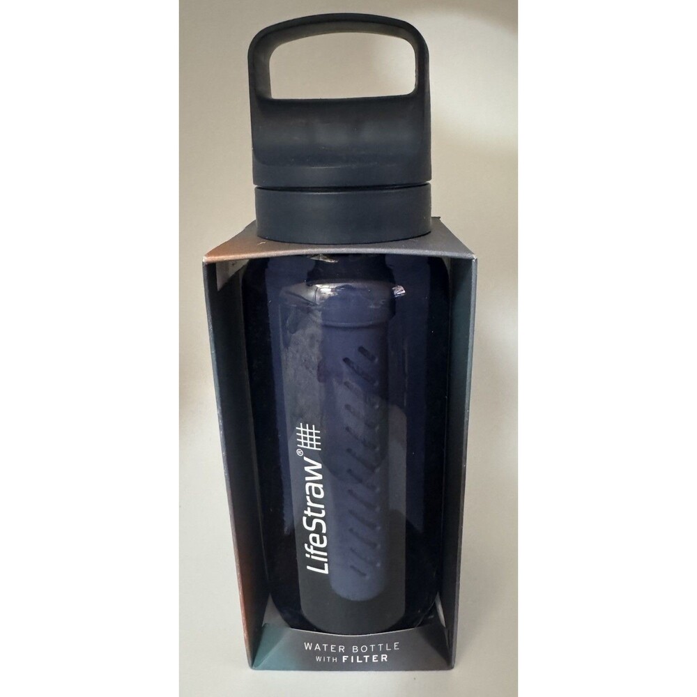 LifeStraw Go Series Water Filter Bottle 1 Liter BPA-Free Easy Travel